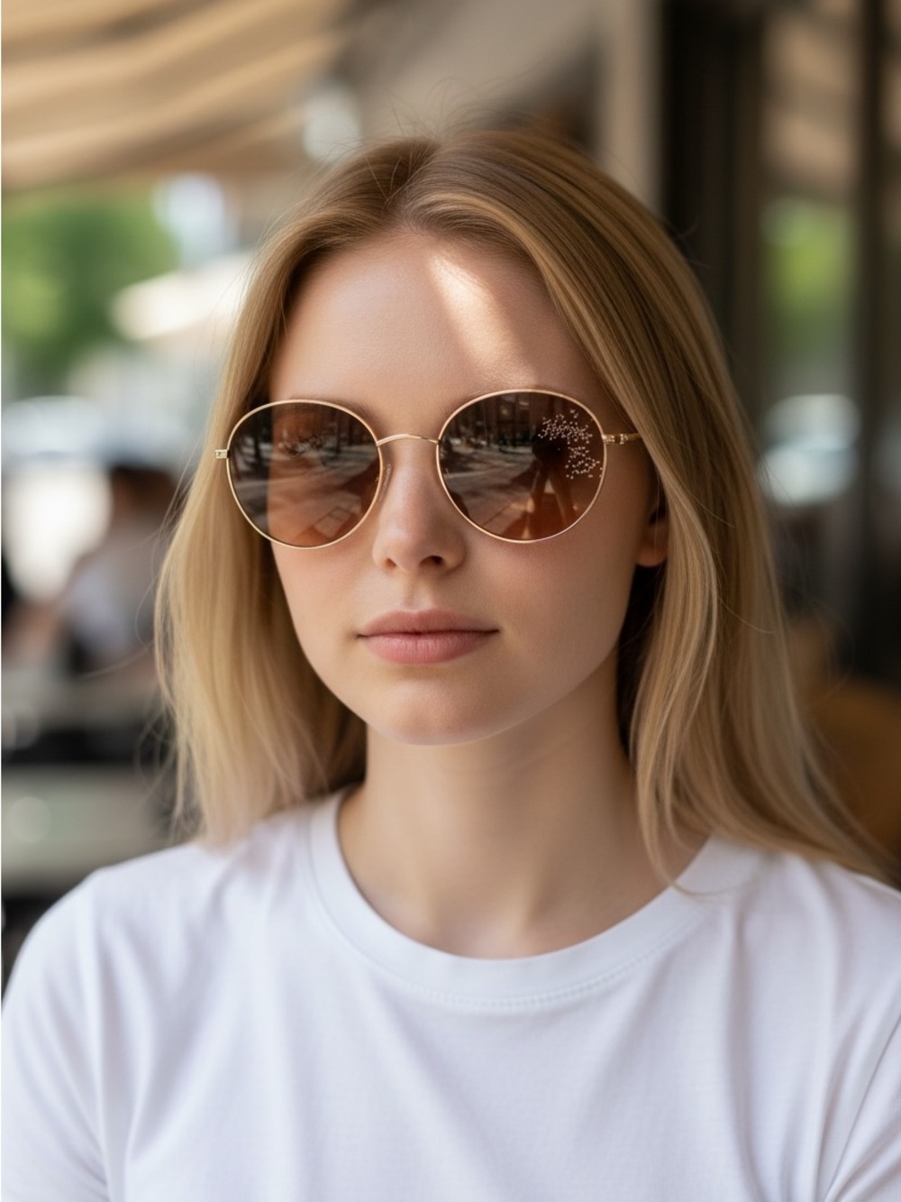 Oliver Peoples Biondell
Sunglasses Gold Frame Brown
Gradient Lenses - Picture 2 of 3